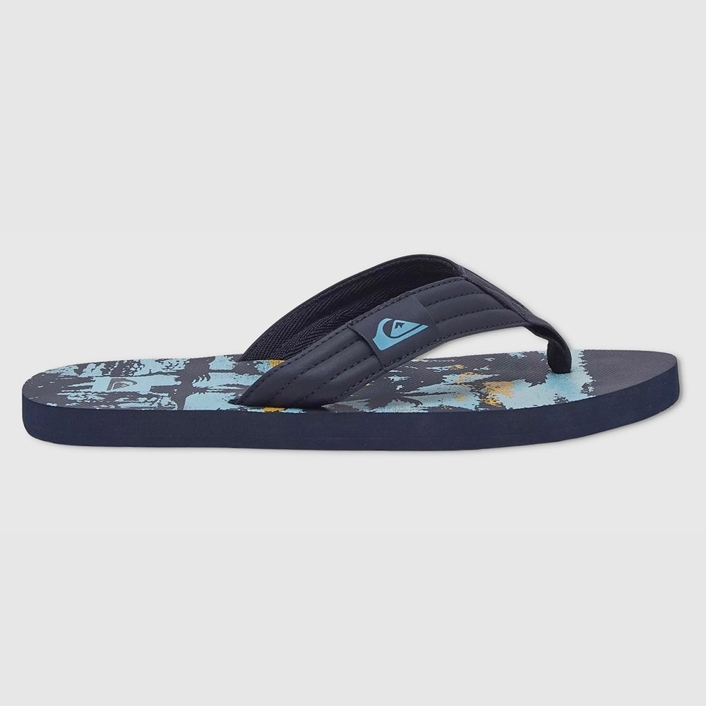 Quiksilver Foundation Sandals / Flip-Flops - NWT Mens 13 Navy Blue - #49632-K10